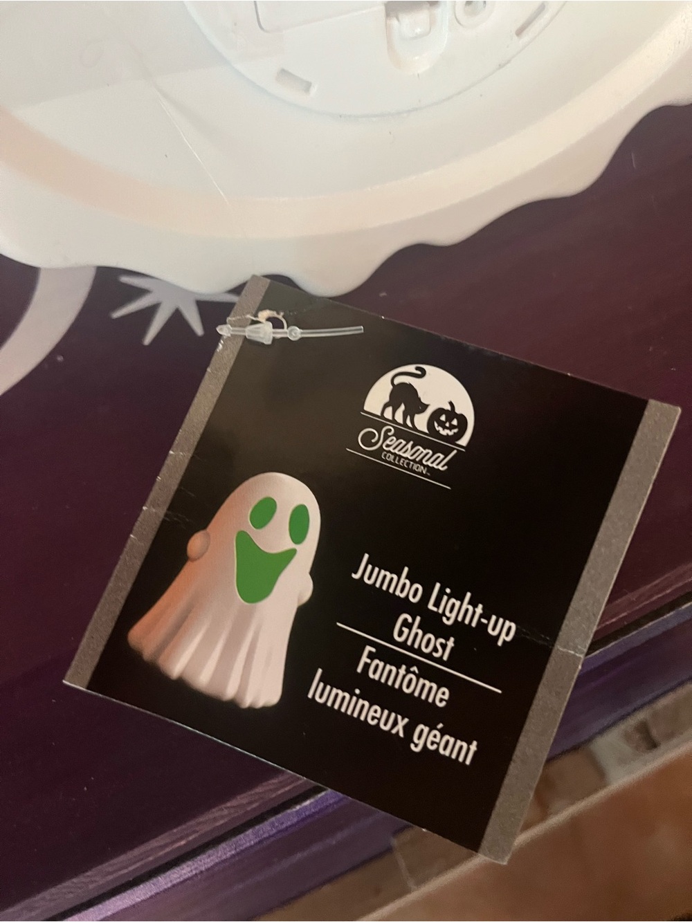 Large Light Up Ghost Halloween Decor - Spooky Glow - Picture 6 of 6